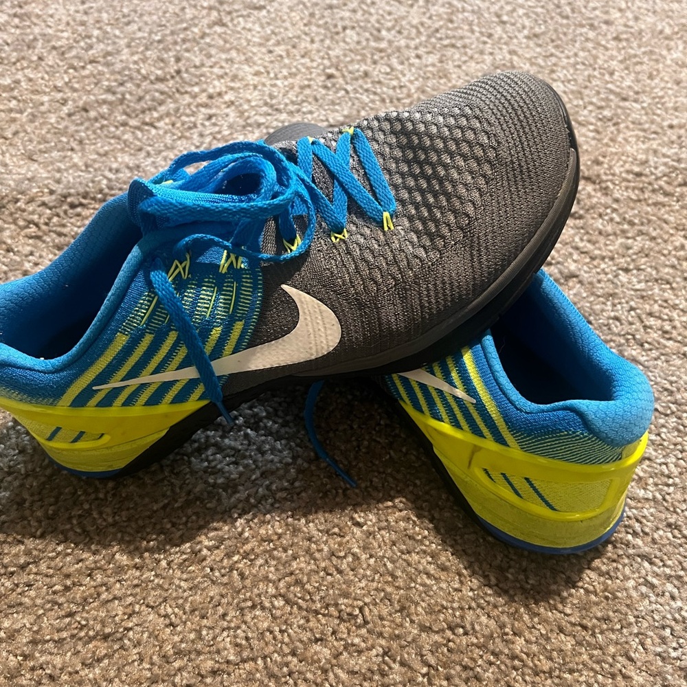 Nike Gray and Yellow Athletic Shoes